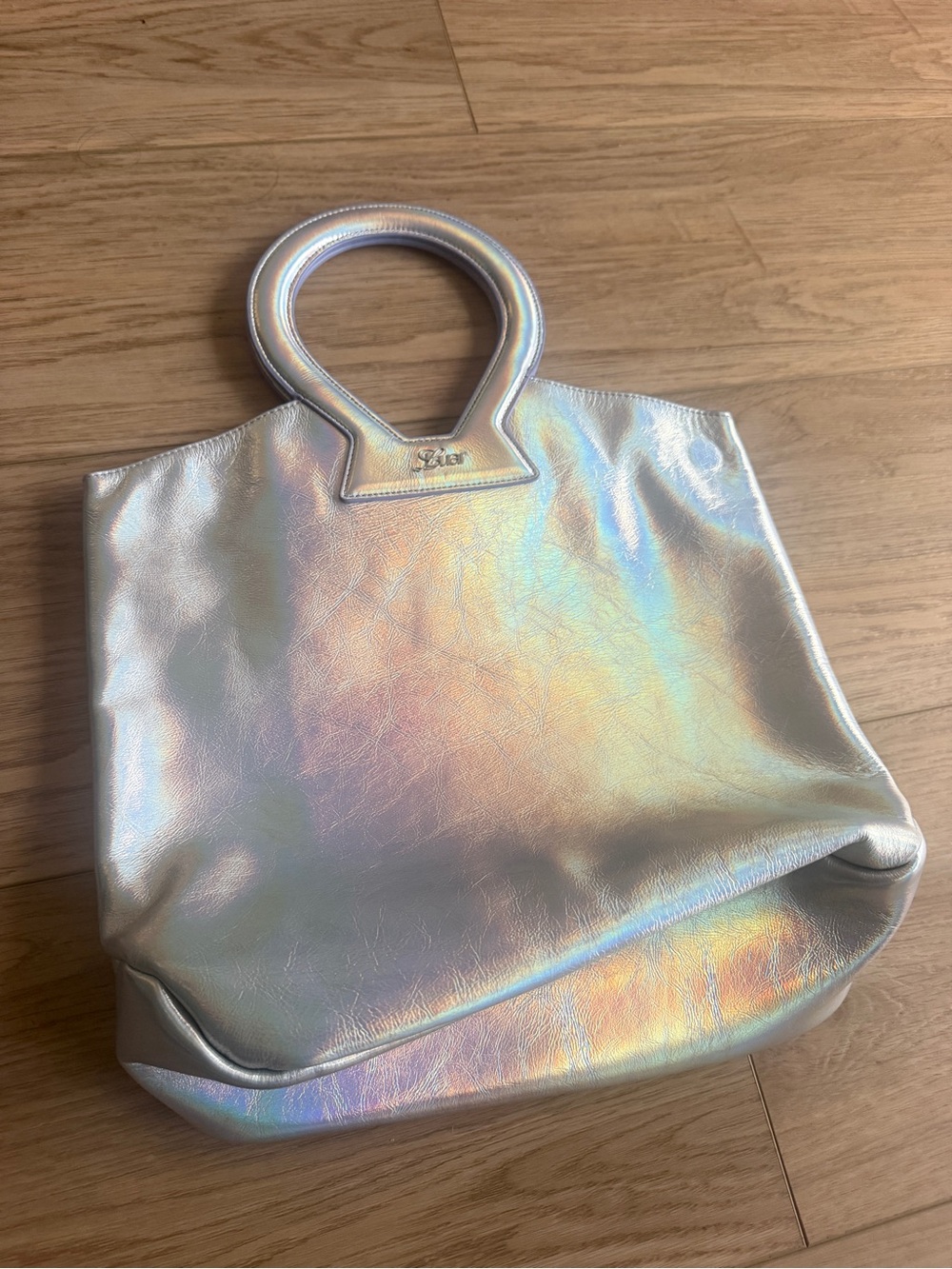 Luar - Iridescent Silver Tote Bag